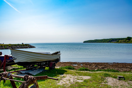 Landscape in the bay of Aarhus, Denmark in summer 2023