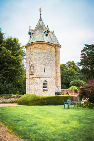 Trelissick Tower Cornwall England UKの写真素材