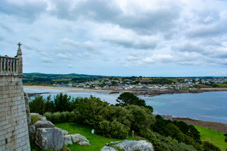 View from St Michael's Mount, Marazion, Penzance, Cornwall, England