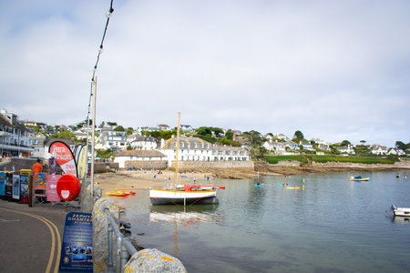 August, 2023: St. Mawes bay, southern Cornwall, England, United Kingdom, Europe