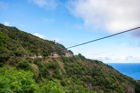 View of the west coast of Maui. Area of Olowalu, Hawaiiの写真素材