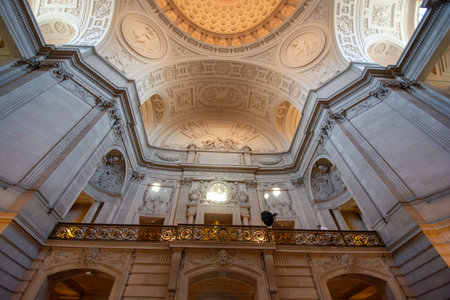 SAN FRANCISCO, USA - August 2024: City Hall of San Francisco. San Francisco is the cultural, commercial, and financial center of Northern Californiaの写真素材