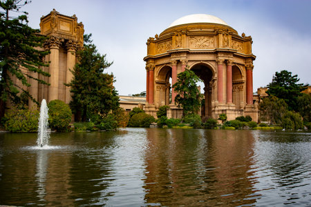 Palace of Fine Arts, San Francisco, California, USA. August 2024の写真素材