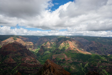 Waimea Canyon on the island of Kauai, Hawaiiの写真素材