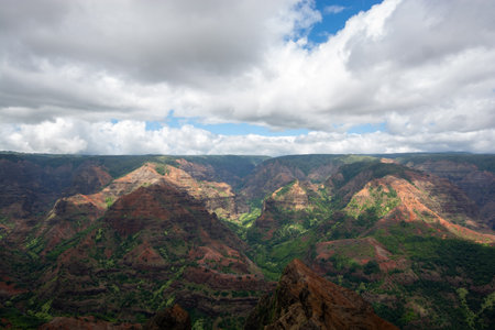 Waimea Canyon on the island of Kauai, Hawaiiの写真素材