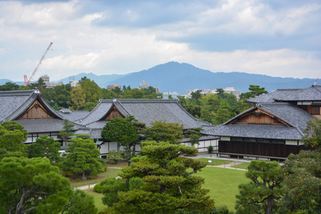 Nijo, Kyoto, Japan - 2025: World Cultural Heritage, Nijo Castle (residence of shogun Tokugawa Ieyasu)の写真素材
