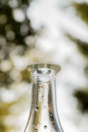 Water drops on vintage bottleの写真素材