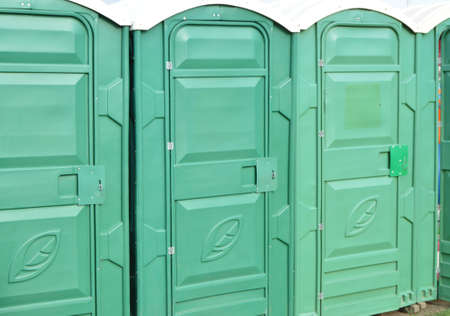 Public toilets are in the Park for cleanliness and hygiene.の写真素材