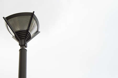 Street lamp in a city Park on a white background.の写真素材