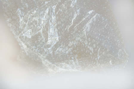 Bubble bursting plastic protective cellophane for packaging, texture background