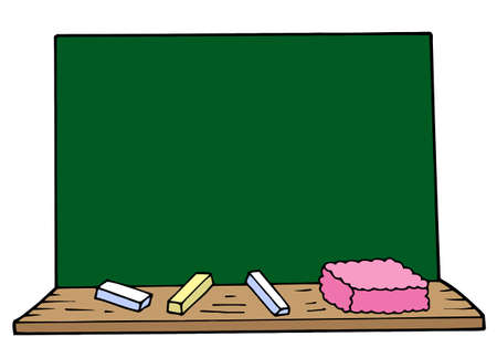 Blackboard on white background - vector illustration.のイラスト素材