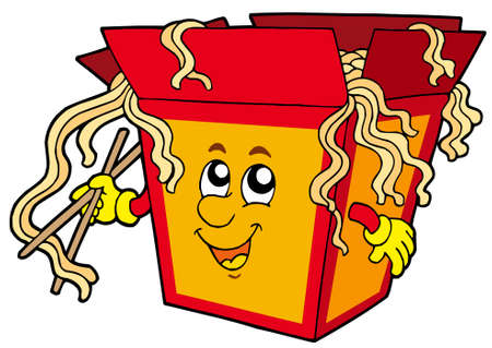 Cartoon Chinese food - vector illustration.のイラスト素材