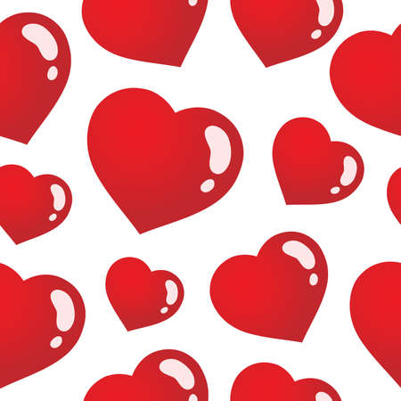 Seamless background with hearts 3 - vector illustration.のイラスト素材