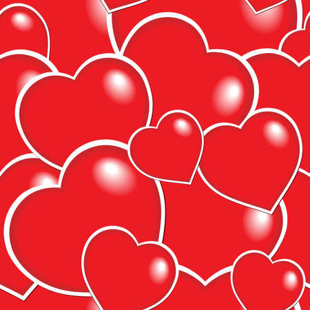 Seamless background with hearts 6 - vector illustration.