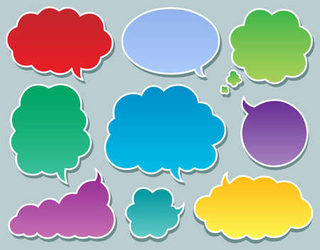 Comics bubbles collection 3 - vector illustration のイラスト素材