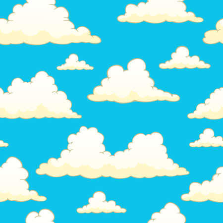 Seamless background with clouds 9の写真素材