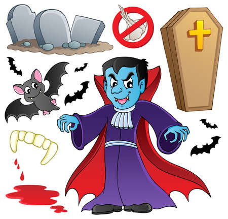 Vampire theme collection  illustration のイラスト素材