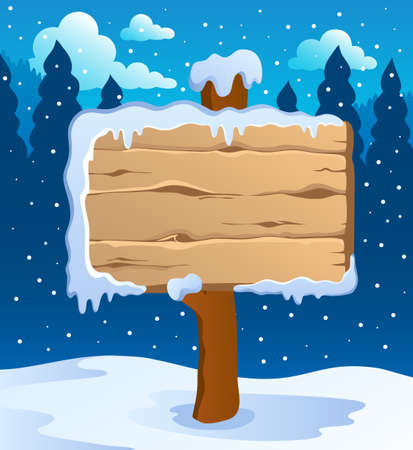 Winter labels theme image 5 - vector illustration のイラスト素材