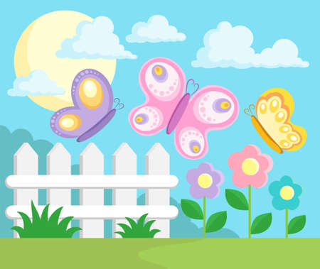 Butterfly theme image 3 - vector illustration のイラスト素材