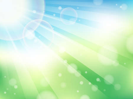 Abstract image with sunlight rays のイラスト素材