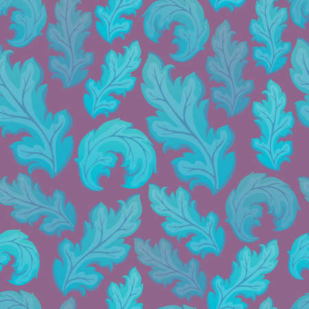 Leafy seamless background のイラスト素材