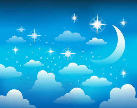Night sky theme image のイラスト素材