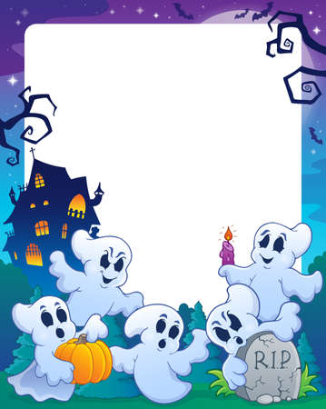 Halloween theme frame  のイラスト素材