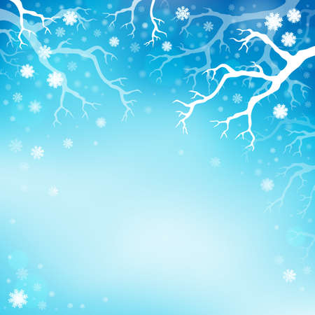 Winter theme background  のイラスト素材