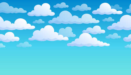 Cloudy sky background のイラスト素材