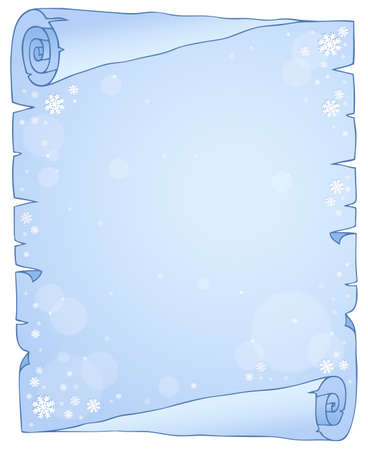 Winter theme parchment 1 - eps10 vector illustration.のイラスト素材