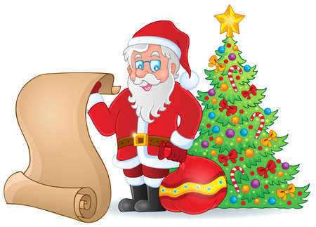Image with Santa Claus theme のイラスト素材