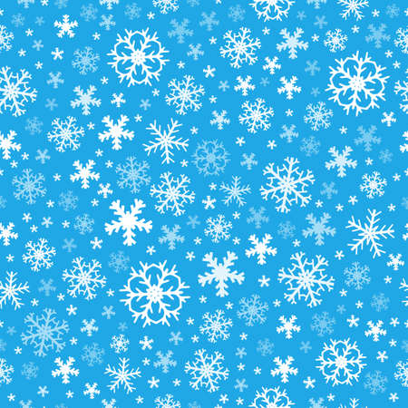 Seamless background snowflakesのイラスト素材
