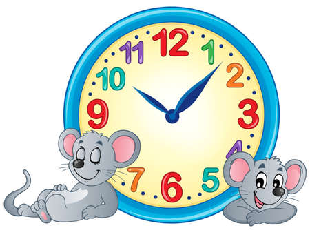 Clock theme image 4 - eps10 vector illustration.のイラスト素材