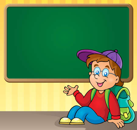 School thematic image 3 - eps10 vector illustration.のイラスト素材