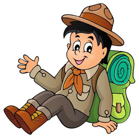 Scout boy theme image のイラスト素材