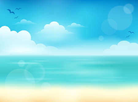 Summer theme abstract background 2 -  vector illustration.のイラスト素材