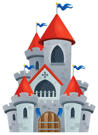 Fairy tale castle theme image のイラスト素材