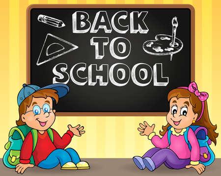 Back to school thematic image 9 - vector illustration.のイラスト素材