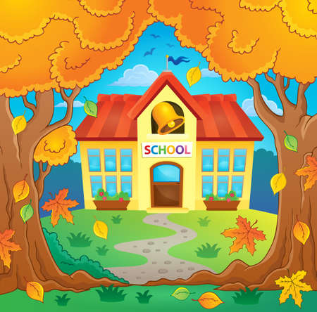 School building theme image 4 -  vector illustration.のイラスト素材