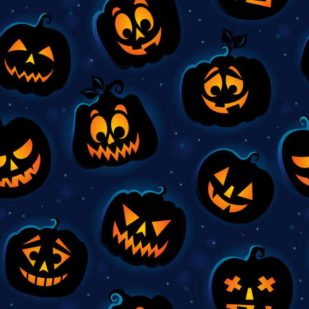 Halloween seamless background 6 のイラスト素材