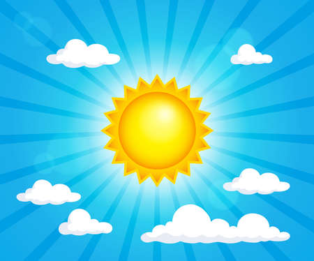 Abstract sun theme image.のイラスト素材