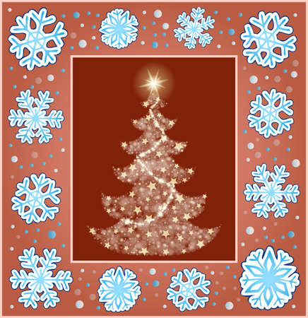 Christmas composition greeting cardのイラスト素材