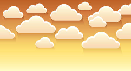 Stylized clouds theme image 4 - eps10 vector illustration.のイラスト素材