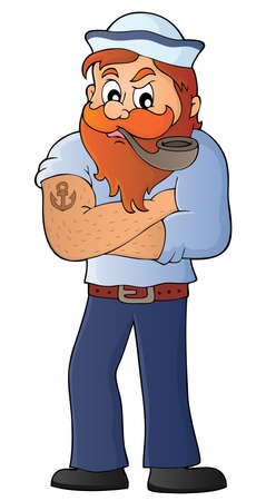 Sailor topic image 1 - eps10 vector illustration.のイラスト素材