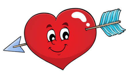 Valentine heart topic imageのイラスト素材