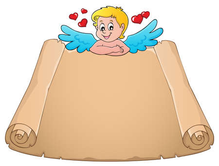 Cupid topic parchmentのイラスト素材