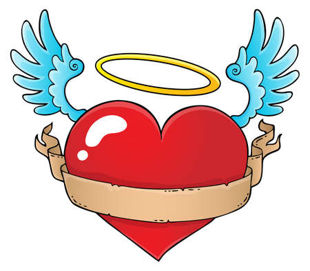 Valentine heart topic image vector illustration.のイラスト素材