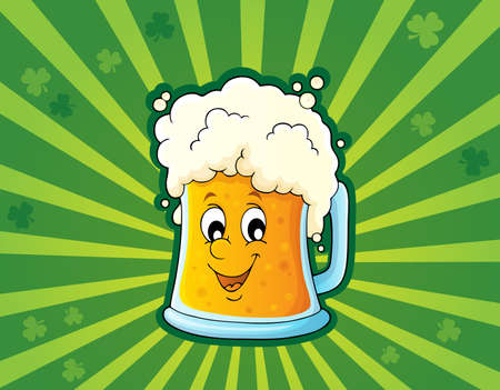 Beer theme image vector illustration.のイラスト素材
