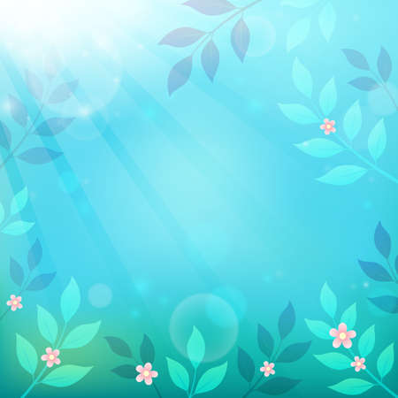 Spring thematics background 3 - eps10 vector illustration.のイラスト素材