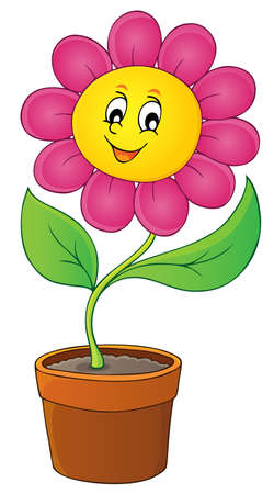 Happy flower theme image 5 - eps10 vector illustration.のイラスト素材
